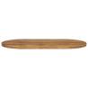 Oval Solid Wood Mango Table Top - 110x50x2.5 cm | Hipo Market