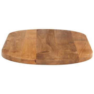 Oval Solid Wood Mango Table Top - 110x50x2.5 cm | Hipo Market