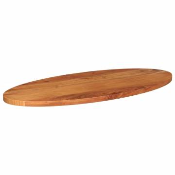 Oval Solid Wood Acacia Table Top - 90x40x2.5 cm | HipoMarket