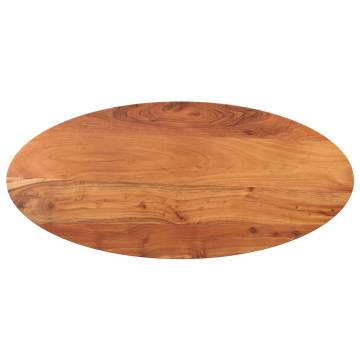 Oval Solid Wood Acacia Table Top - 100x40x2.5 cm