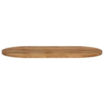 Oval Solid Wood Mango Table Top - 120x50 cm | HipoMarket