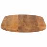 Oval Solid Wood Mango Table Top - 120x50 cm | HipoMarket