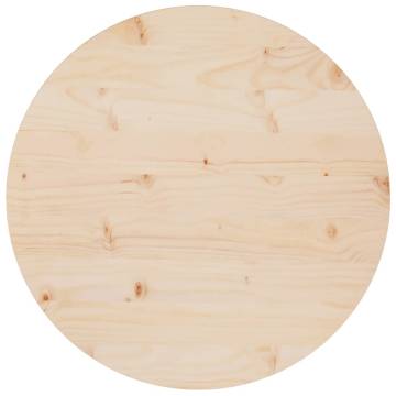 Solid Wood Pine Table Top Ø60x2.5 cm - Durable & Stylish