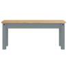 Panama Grey Dining Bench - Solid Pine Wood 105x30x45 cm