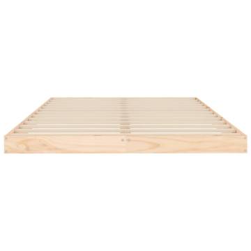 Solid Wood Pine Bed Frame 120x200 cm - Modern Design