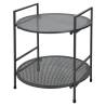 ProGarden 2-Tier Steel Garden Side Table - Matte Anthracite