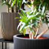 Capi Planter Groove 43x41 cm Black and Gold - Eco-Friendly Design