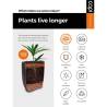 Capi Planter Groove 43x41 cm Black and Gold - Eco-Friendly Design