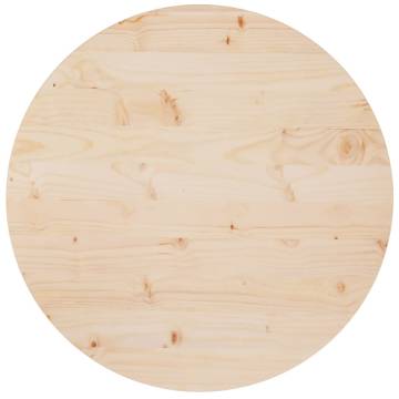 Table Top Ø70x2.5 cm Solid Wood Pine | Durable & Stylish