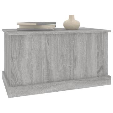 Stylish Grey Sonoma Storage Box - 70x40x38 cm Engineered Wood