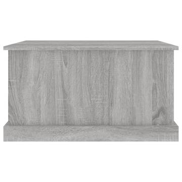 Stylish Grey Sonoma Storage Box - 70x40x38 cm Engineered Wood