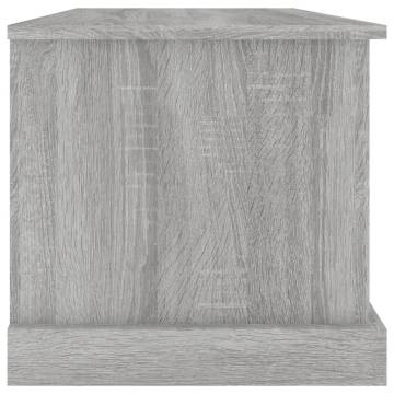 Stylish Grey Sonoma Storage Box - 70x40x38 cm Engineered Wood