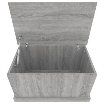 Stylish Grey Sonoma Storage Box - 70x40x38 cm Engineered Wood