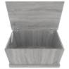 Stylish Grey Sonoma Storage Box - 70x40x38 cm Engineered Wood