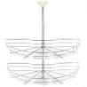 2-Tier Kitchen Wire Basket - Silver & Rotatable | HipoMarket