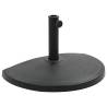 Parasol Base Half Round Polyresin 15 kg Black Weight 15 kg Shape half round 