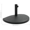 15 kg Half Round Black Parasol Base - Durable & Decorative