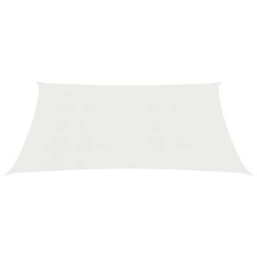 Sunshade Sail 160 g/m² White 4x5 m | HDPE Sunshade for Outdoor Use