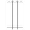 3-Panel Room Divider White - 120x220 cm Fabric | Hipomarket