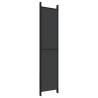 5-Panel Black Room Divider - Stylish & Versatile | HipoMarket