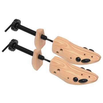 Shoe Trees 2 Pairs Size 41-46 - Solid Pine Wood