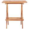 Folding Bistro Table - Solid Teak Wood 60x60 cm | Hipo Market