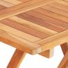 Folding Bistro Table - Solid Teak Wood 60x60 cm | Hipo Market