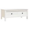 Stylish White Coffee Table - Solid Pine Wood | HipoMarket UK