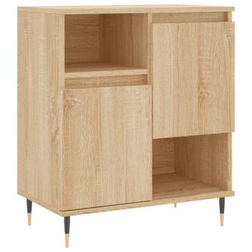 Classic Sonoma Oak Sideboards - 2 pcs Engineered Wood