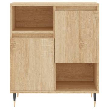 Classic Sonoma Oak Sideboards - 2 pcs Engineered Wood