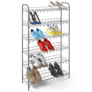 Buy Metaltex 6-Tier Shoe Rack - Silver Grey | HipoMarket