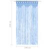 Macrame Curtain Blue 140x240 cm Cotton - Stylish Home Décor