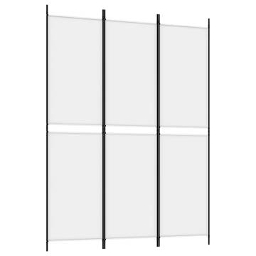 3-Panel White Room Divider | 150x200 cm Fabric - HipoMarket