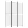 3-Panel White Room Divider | 150x200 cm Fabric - HipoMarket