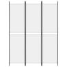 3-Panel White Room Divider | 150x200 cm Fabric - HipoMarket