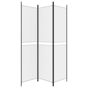 3-Panel White Room Divider | 150x200 cm Fabric - HipoMarket