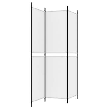 3-Panel White Room Divider | 150x200 cm Fabric - HipoMarket