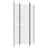 3-Panel White Room Divider | 150x200 cm Fabric - HipoMarket