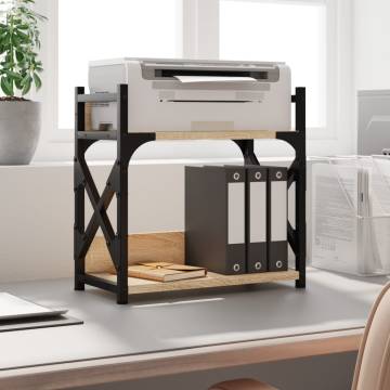 2-Tier Printer Stand Sonoma Oak | Organise Your Workspace