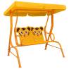 Kids Swing Bench Yellow 115x75x110 cm Fabric Colour yellow Quantity in Package 1 