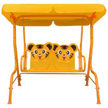 Kids Swing Bench Yellow - Perfect Garden Fun | Hipomarket