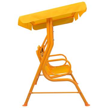 Kids Swing Bench Yellow - Perfect Garden Fun | Hipomarket