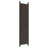 6-Panel Room Divider Brown - Versatile & Space-Saving