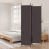 3-Panel Room Divider Brown 150x220 cm Fabric Colour brown Size 150 x 220 cm Number of 1 Number_of_Panels 3 