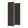 3-Panel Room Divider Brown - 150x220 cm Fabric | HipoMarket