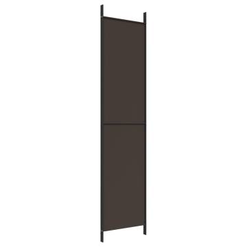 3-Panel Room Divider Brown - 150x220 cm Fabric | HipoMarket