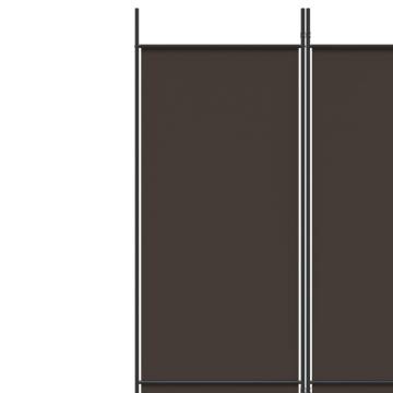 3-Panel Room Divider Brown - 150x220 cm Fabric | HipoMarket