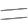 Grey Wall Shelves (2 Pcs) - Stylish Storage Solution | HipoMarket