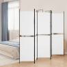 5-Panel Room Divider White 250x180 cm Fabric Colour white Size 250 x 180 cm Number of 1 Number_of_Panels 5 