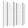 5-Panel Room Divider White 250x180 cm - Stylish Privacy Solution